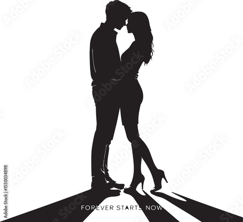 Sensual Silhouette vector illustration