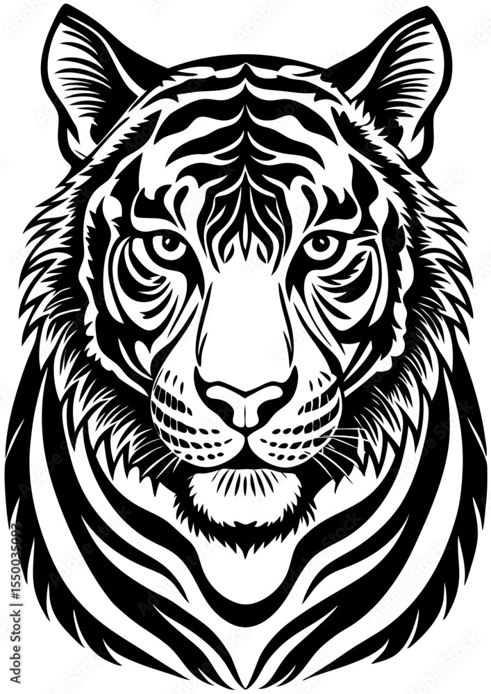 head of tiger head of tiger