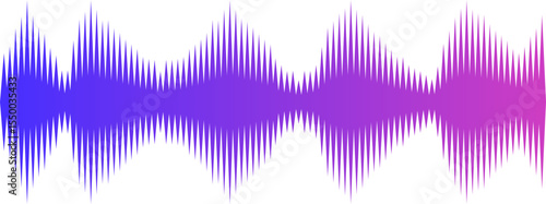 Abstract Sound Wave Visualization Purple and Pink Gradient