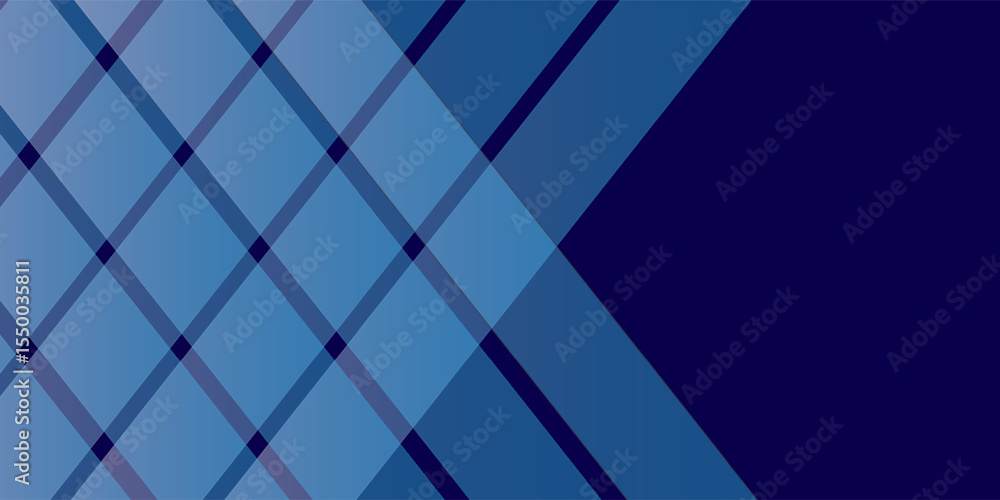 Obraz premium Abstract blue geometric vector background, can be used for cover design, poster and advertising
