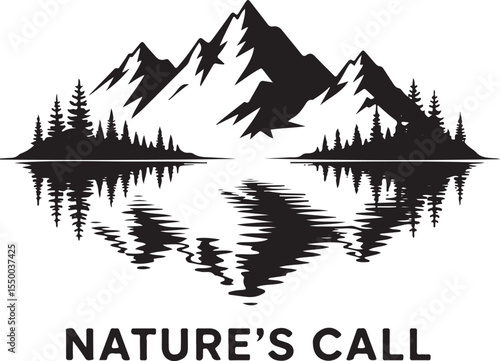 Mountain Silhouette vector illustration