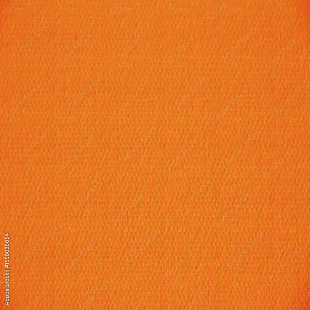Fototapeta premium Bright orange fabric texture with subtle woven grain and soft uniform pattern. Ideal for textile mockups, fashion design, upholstery, crafts, packaging, and digital backgrounds.