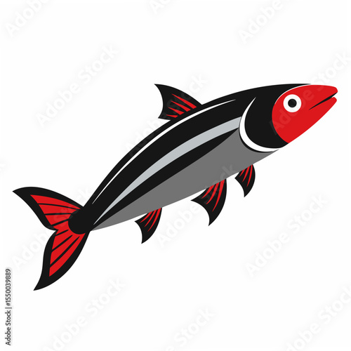 Minimal Mahogany Tree Vector Illustration