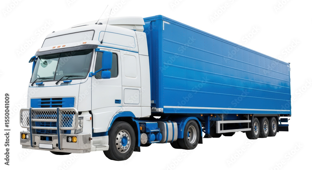 Fototapeta premium Isolated Semi-Truck