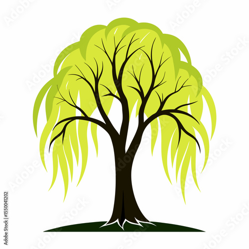 Clean Sycamore Tree Clipart Graphic
