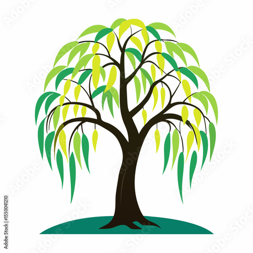 Modern Sycamore Tree Design Element