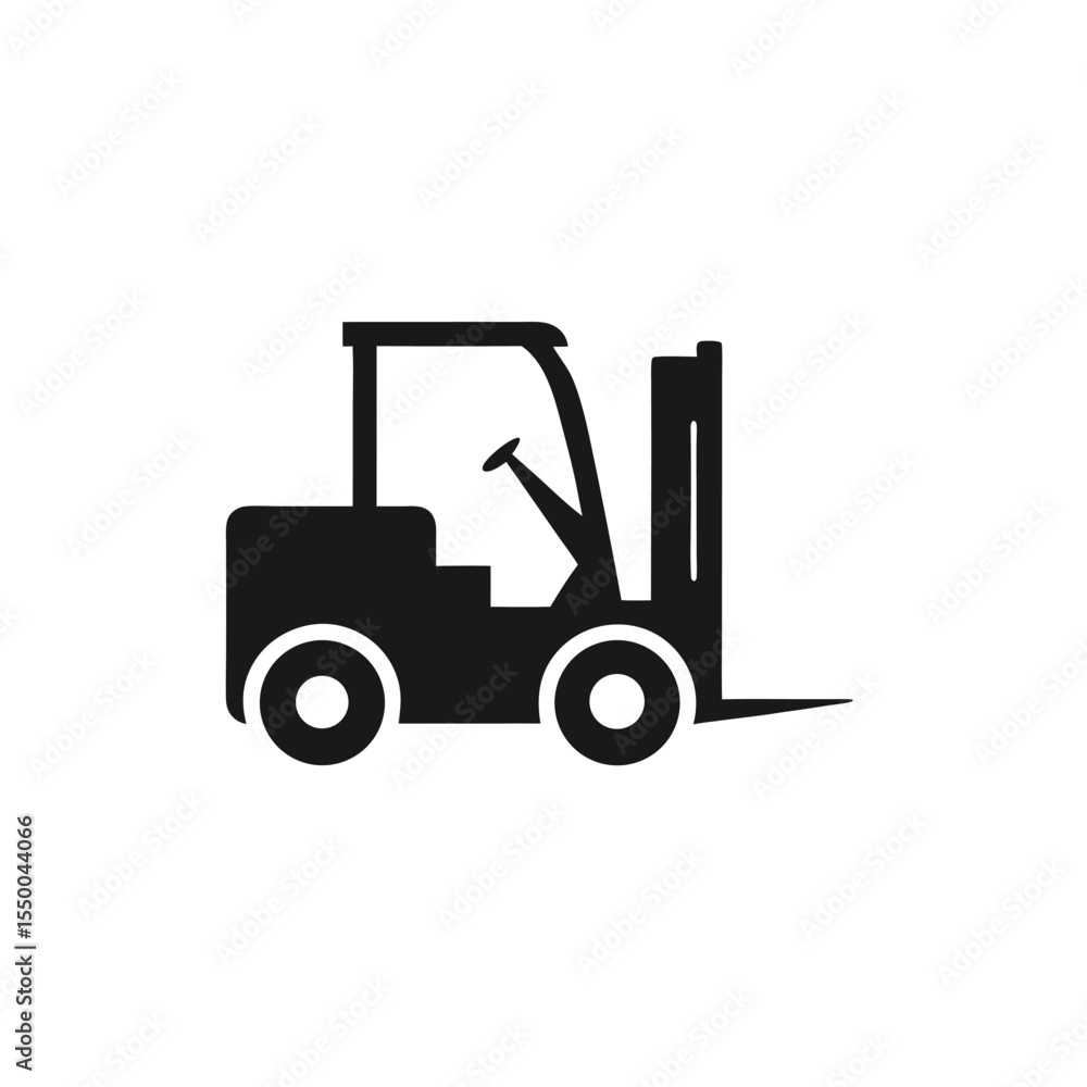 silhouette forklift logistics logo silhouette forklift logistics logo