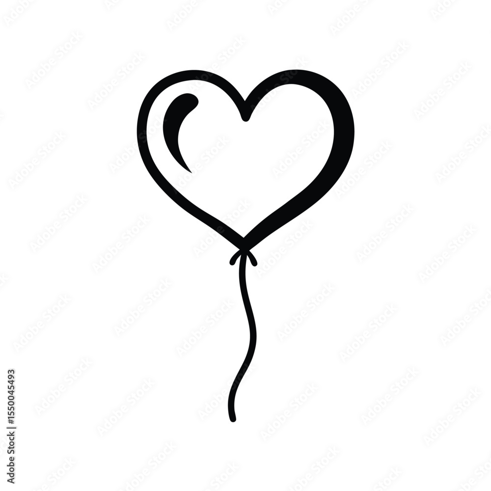 heart shape with a heart logo heart shape with a heart logo