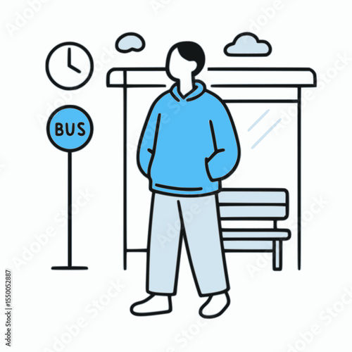 Flat Lifestyle Character Illustration Set