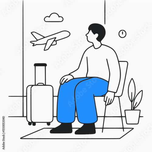 Flat Lifestyle Character Illustration Set