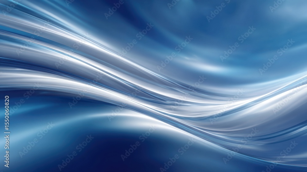 Fluid lines of blue and silver blend seamlessly, evoking a sense of calm and serenity. The gentle movement resembles waves, reflecting light and creating a peaceful ambiance. Fluid lines of blue and silver blend seamlessly, evoking a sense of calm and serenity. The gentle movement resembles waves, reflecting light and creating a peaceful ambiance.