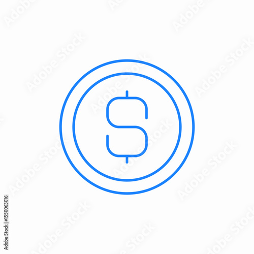 dollar symbol icon sign vector