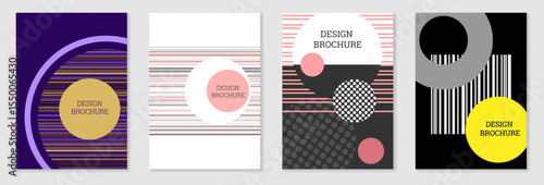 Wallpaper Mural Abstract polygonal pattern. Set of two dark gradient polygonal backgrounds. Background design, cover, postcard, banner, wallpaper Torontodigital.ca