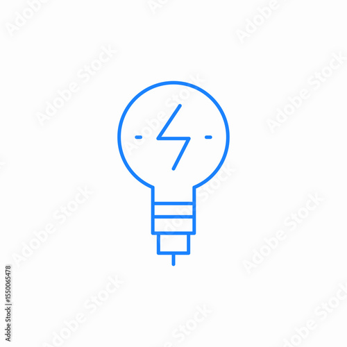 light bulb icon sign vector