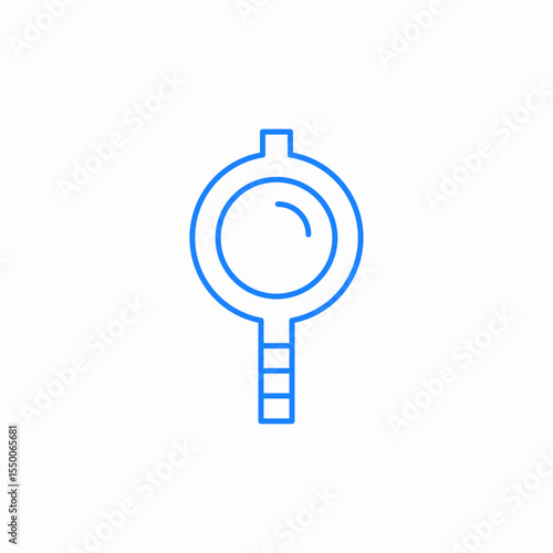 magnifying glass icon sign vector
