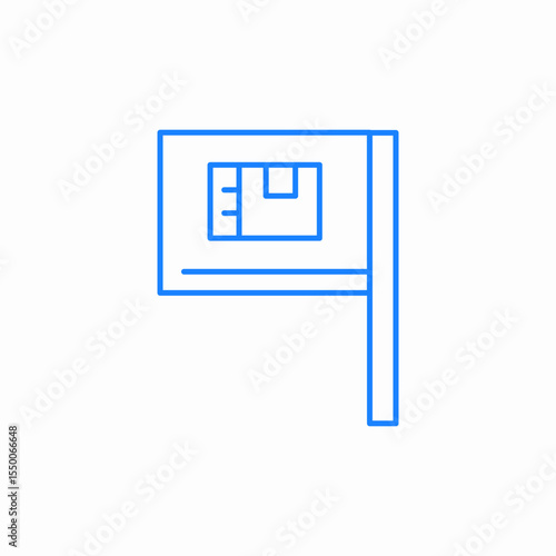 package traking board icon sign vector