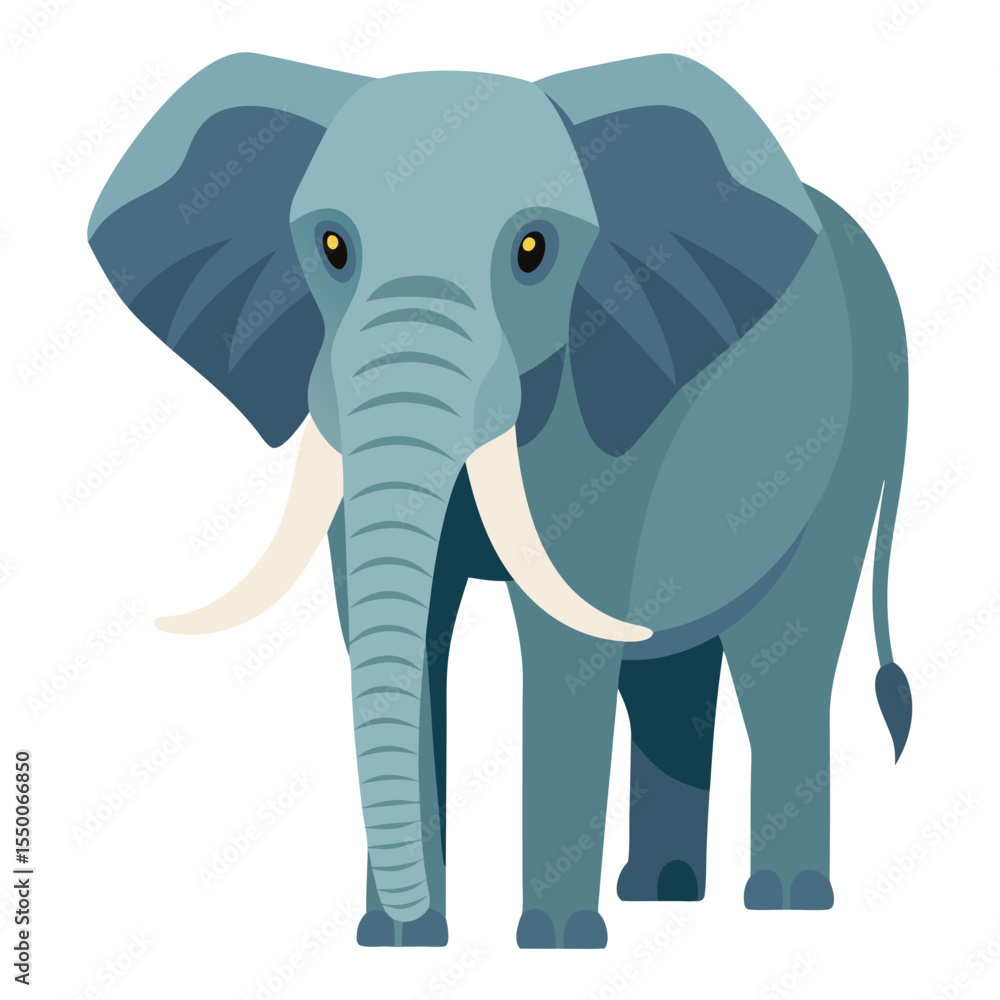 Fototapeta premium funny elephant cartoon