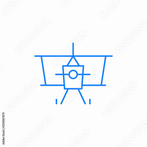 satellite communicator icon sign vector