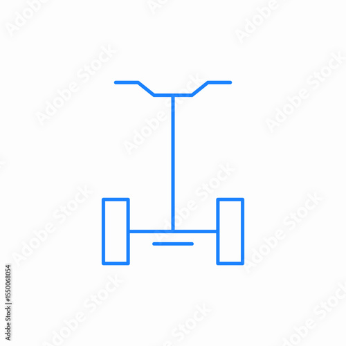 scooter front view icon sign vector