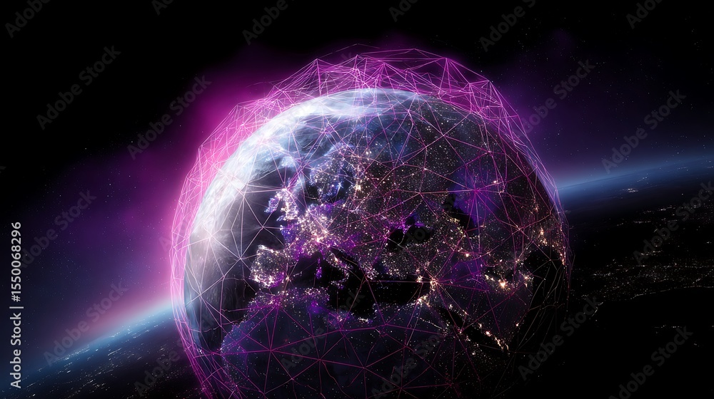 Obraz premium Planet Earth Network