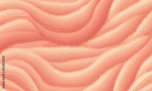 Soft peach fur texture with gentle waves and a cozy, pastel look. Perfect for children’s designs, textile prints, digital art backgrounds, and plush, comforting visual projects.