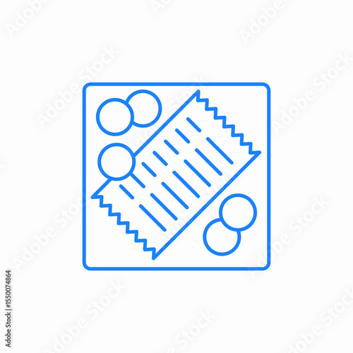bill and changes icon sign vector