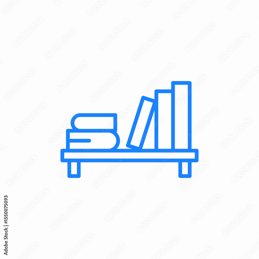 book shelf icon sign vector book shelf icon sign vector