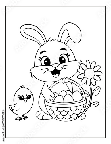 cute easter day coloring pages