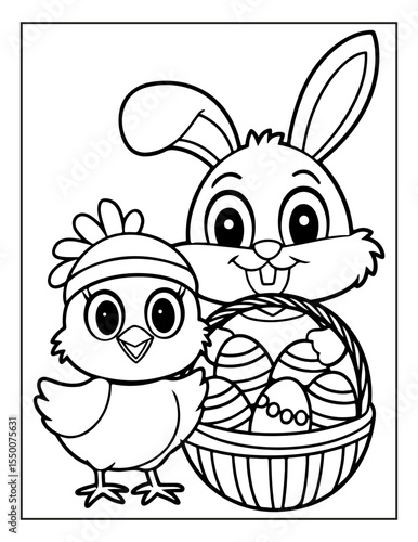 cute easter day coloring pages
