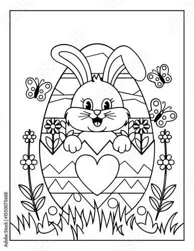 cute easter day coloring pages