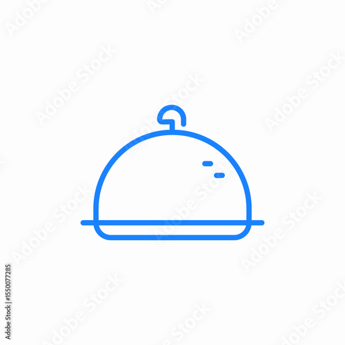 food tray lid icon sign vector