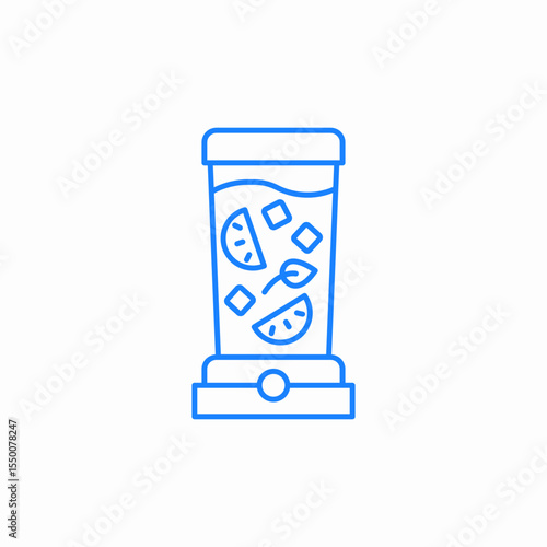 juicer blender icon sign vector