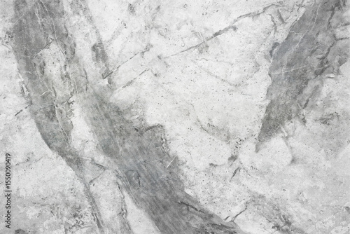 Texture of gray polished concrete background. Light plaster wallpaper with rough cement texture. Empty grunge wall concept or floor backdrop. Abstract surface mockup. Top view, close up, copy space