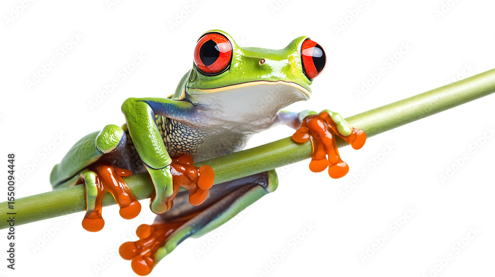 Naklejka premium green tree frog