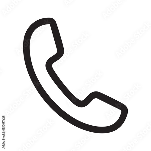 Clean and minimal call icon in flat vector style. Perfect for communication apps, mobile UI, contact pages, and digital tools.