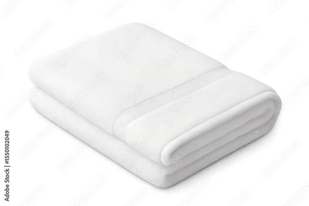 Pristine white towels neatly folded, stacked vertically, clean minimalist presentation for wellness and hospitality industry visuals Pristine white towels neatly folded, stacked vertically, clean minimalist presentation for wellness and hospitality industry visuals