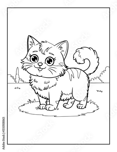cute cat coloring pages for kids