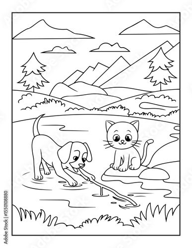 cute cat coloring pages for kids