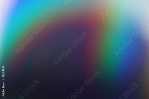 Tableau sur toile Soft focus rainbow neon grain blur texture wall with prism refraction
