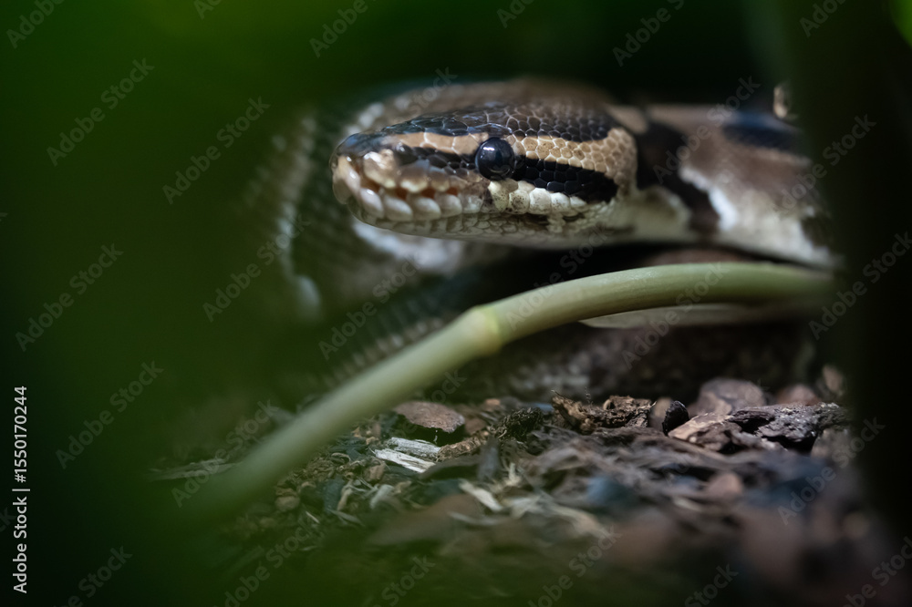 Fototapeta premium Royal Ball Python close up
