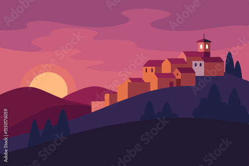 vector illustration of city