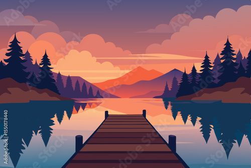 sunrise on the lake
