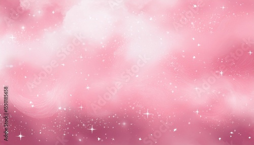abstract pastel pink and whiteclouds stardust blink background presentation star concept magazine powerpoint website marketing