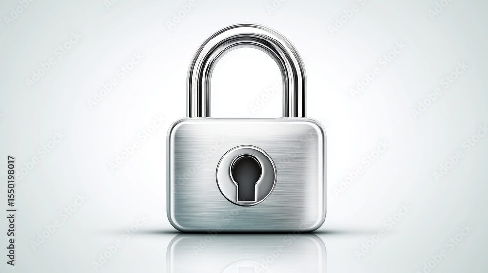 Padlock icon representing data security, privacy protection, and encryption for digital safety, Generative AI Padlock icon representing data security, privacy protection, and encryption for digital safety, Generative AI