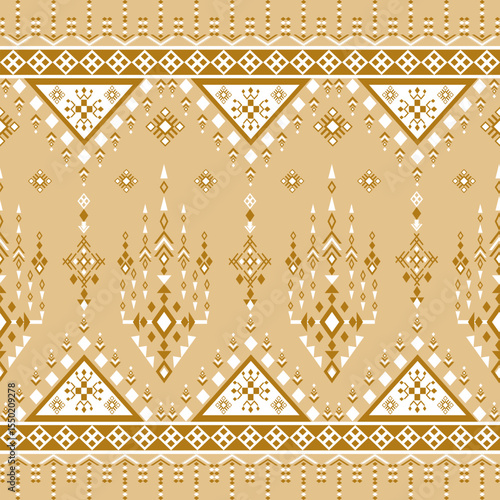 Elegant geometric golden pattern design.