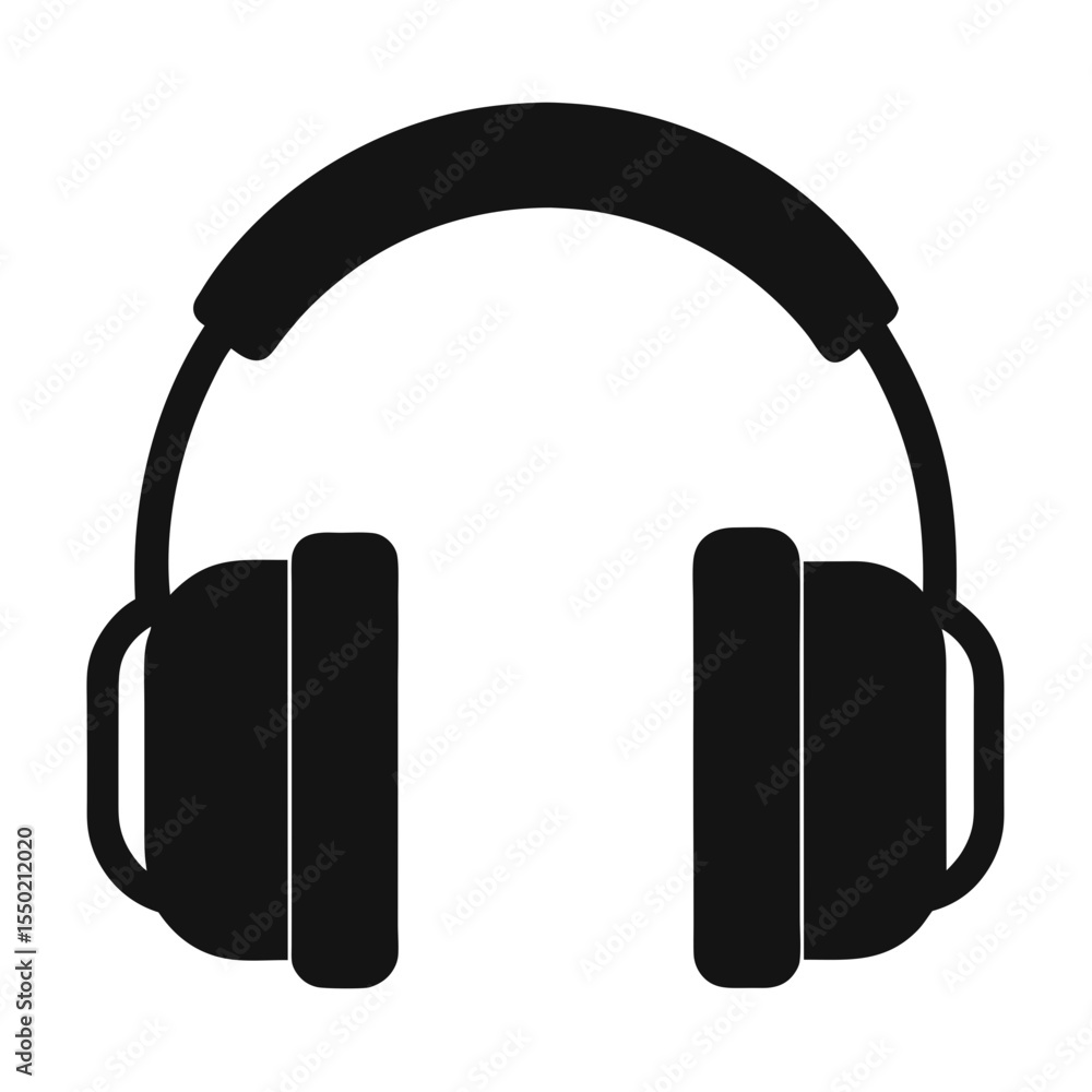 Fototapeta premium headphones icon on white background