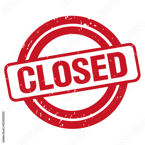 closed stamp vector