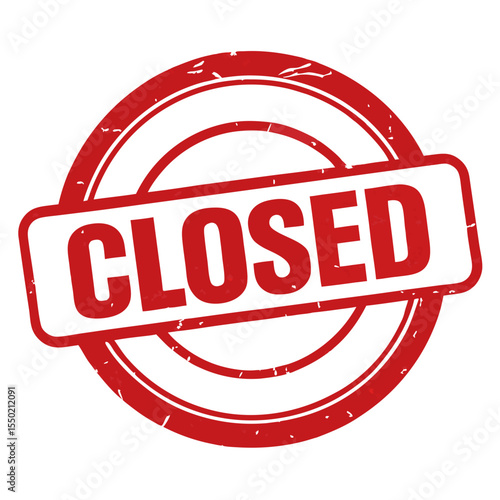 closed stamp vector