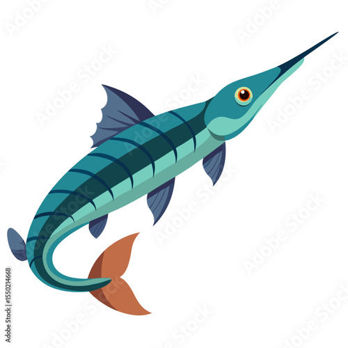 Paddlefish Silhouette Vector