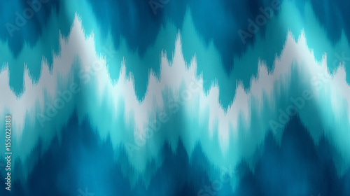 Blue zigzag mountain wave pattern background
